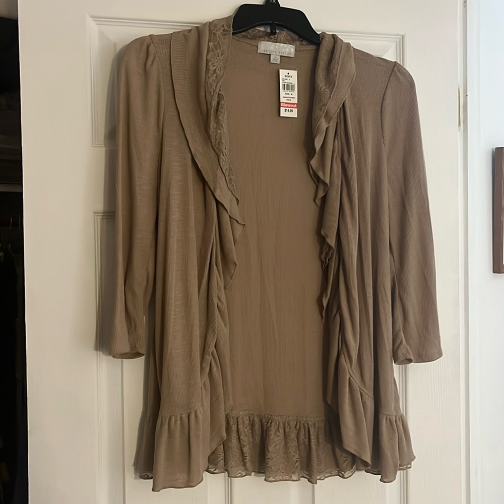 Open front sweater. Size M